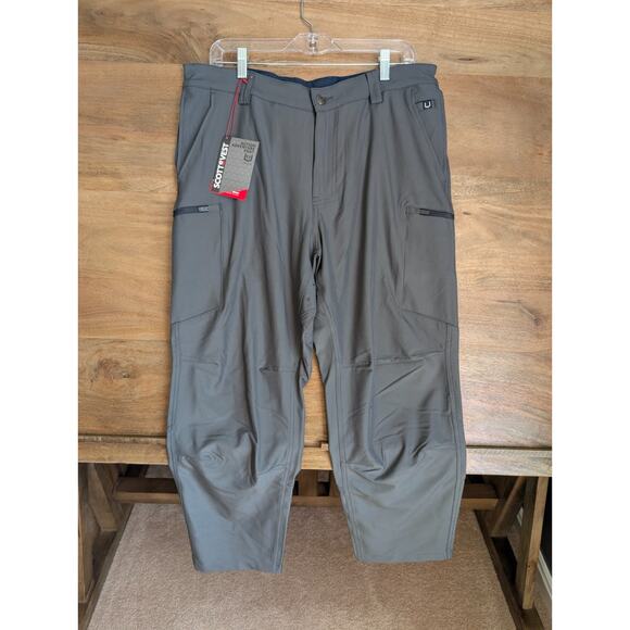 SCOTTeVEST Action Adventure Pants Mens 36x30 Gray 17 Pockets Utility Cargo NWT - Picture 1 of 5